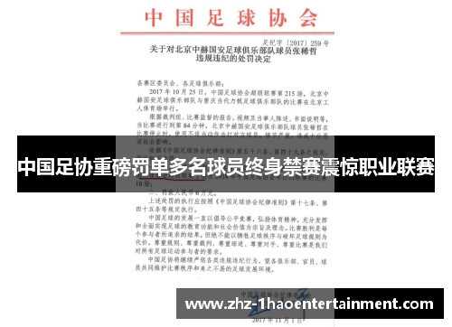 中国足协重磅罚单多名球员终身禁赛震惊职业联赛